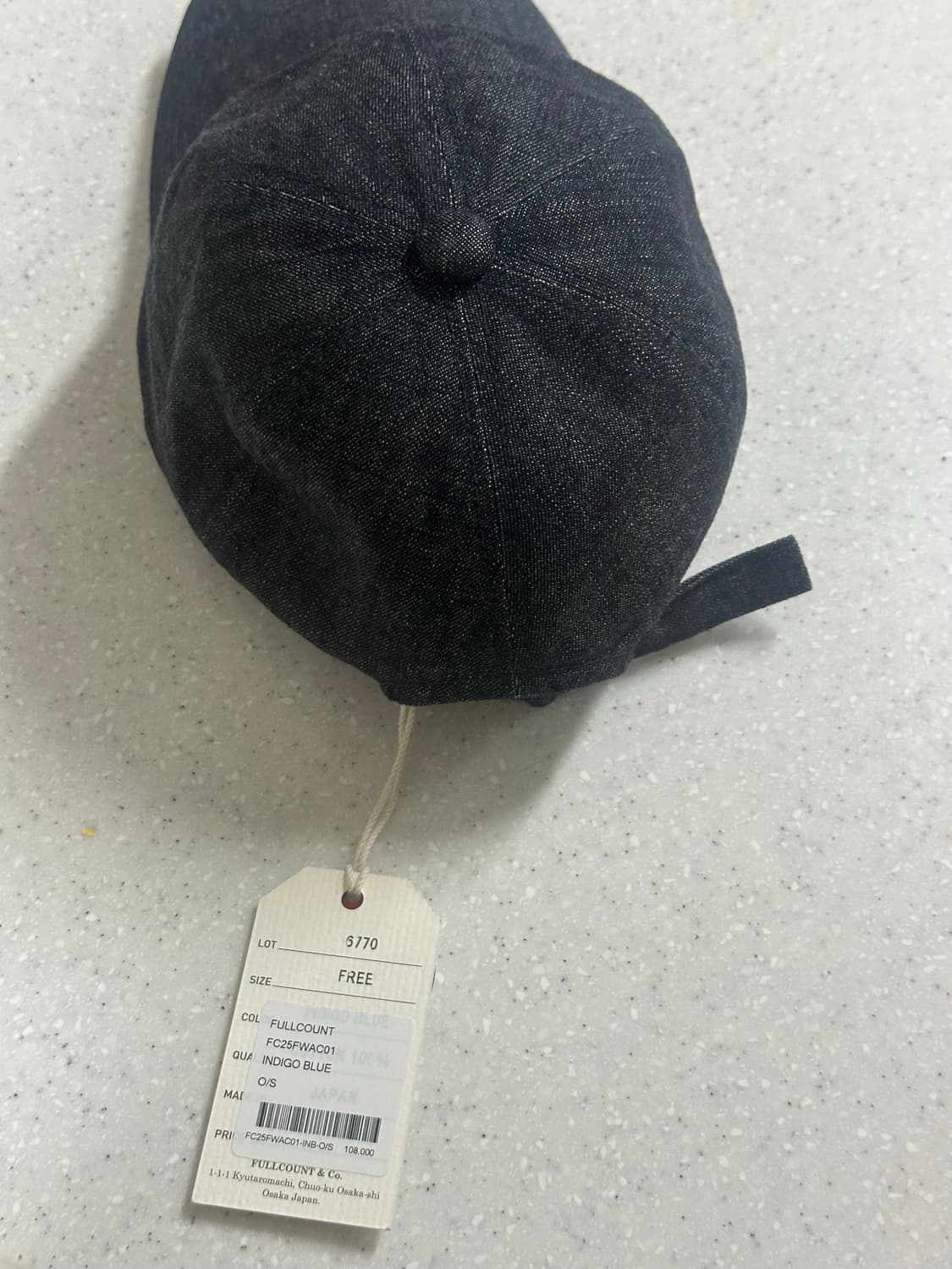 풀카운트 데님모자 indigo blue 상품이미지3