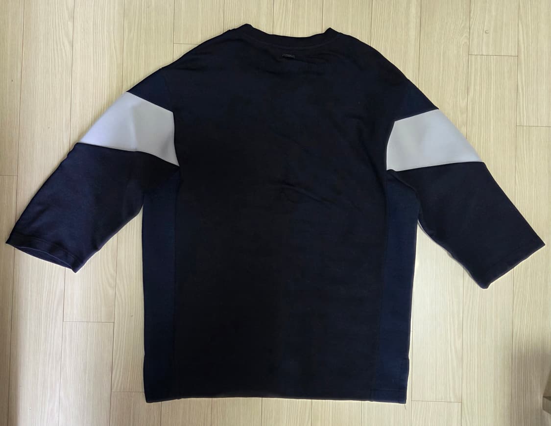 솔리드옴므 배색 7부 티셔츠 상품이미지2