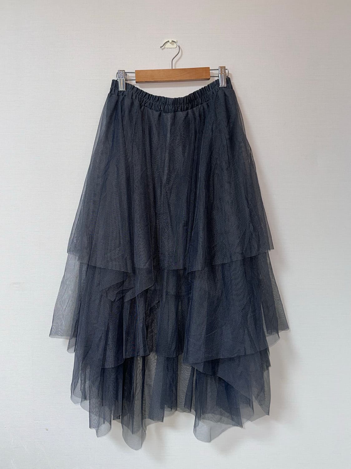 빈티지 차콜 롱 샤 스커트 상품이미지7