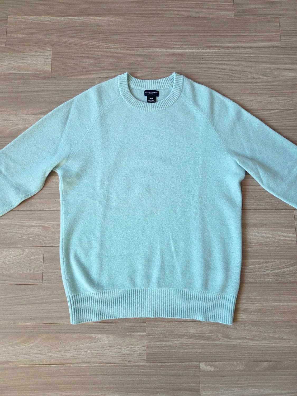 클럽모나코 캐시미어100 니트 민트 m사이즈 새상품급 상품이미지1