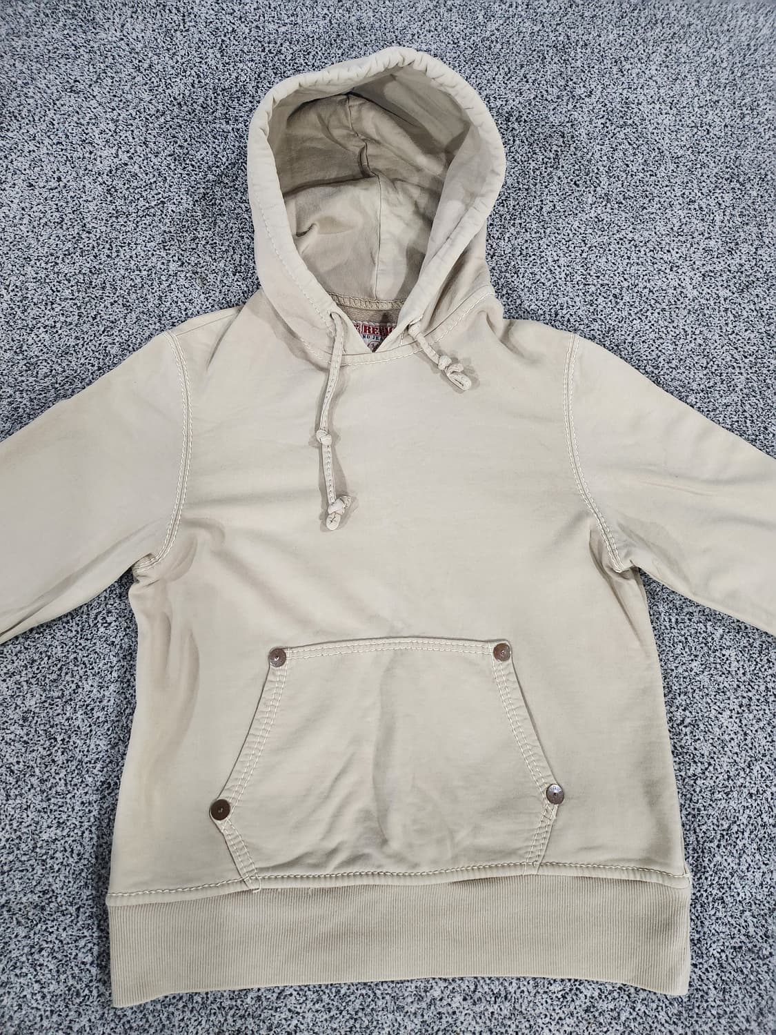 트루 릴리전(True Religion) 베이지 후드 티셔츠 상품이미지4