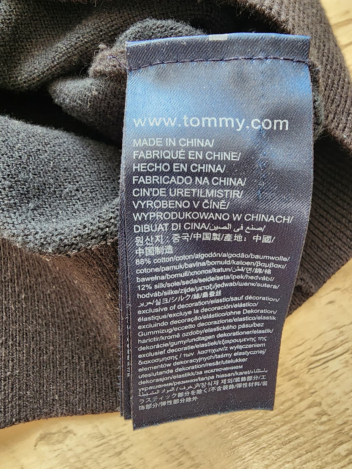 타미힐피거 라운드 실크 니트 M(100)사이즈 tommy hilfiger 상품이미지4