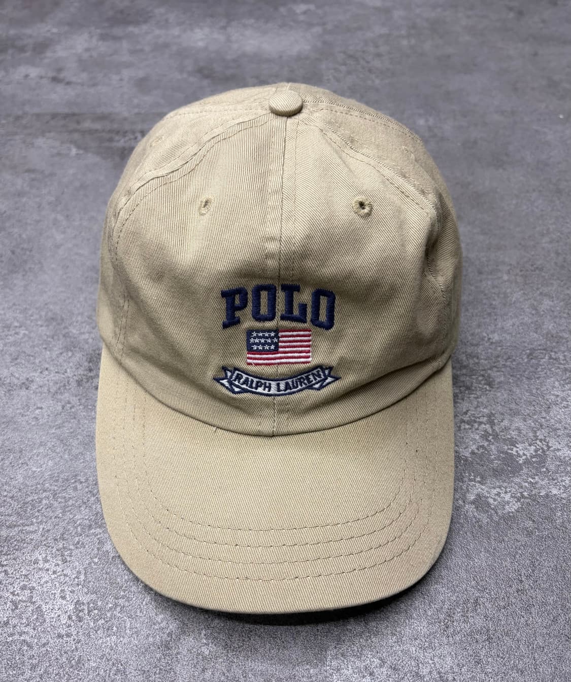 폴로 랄프로렌 성조기 볼캡 베이지 상품이미지1