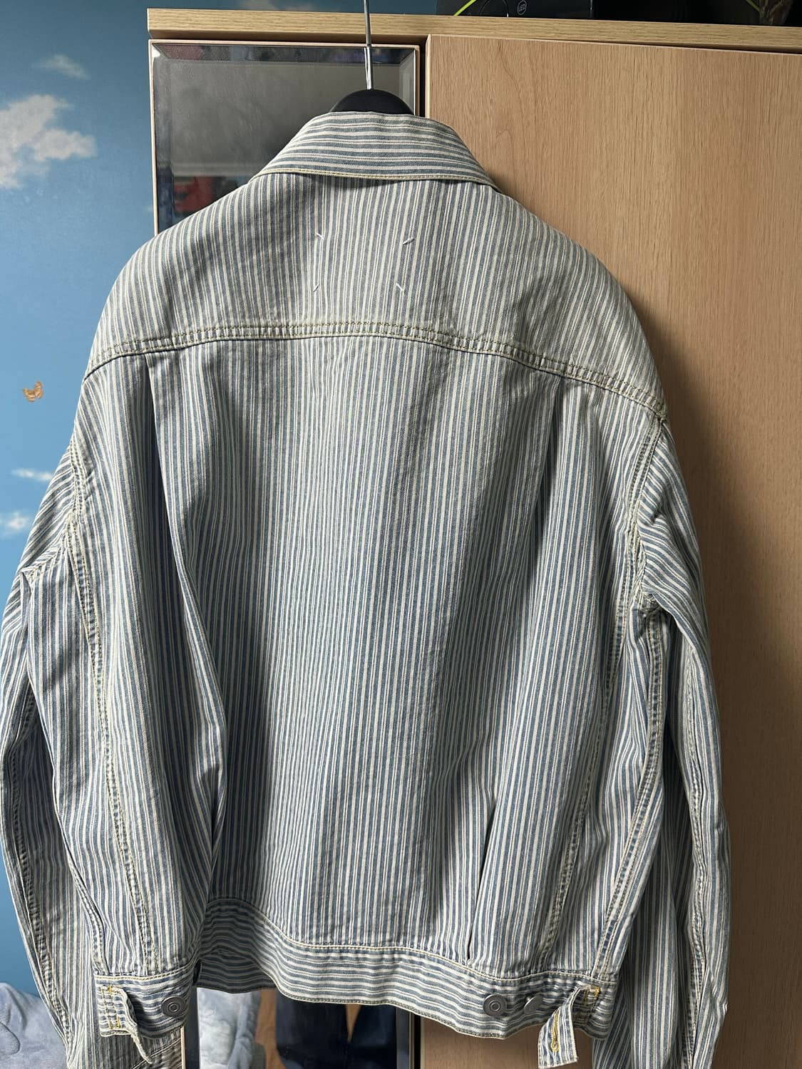 마르지엘라 디스 워싱스트라이프 트러커자켓 50 상품이미지3