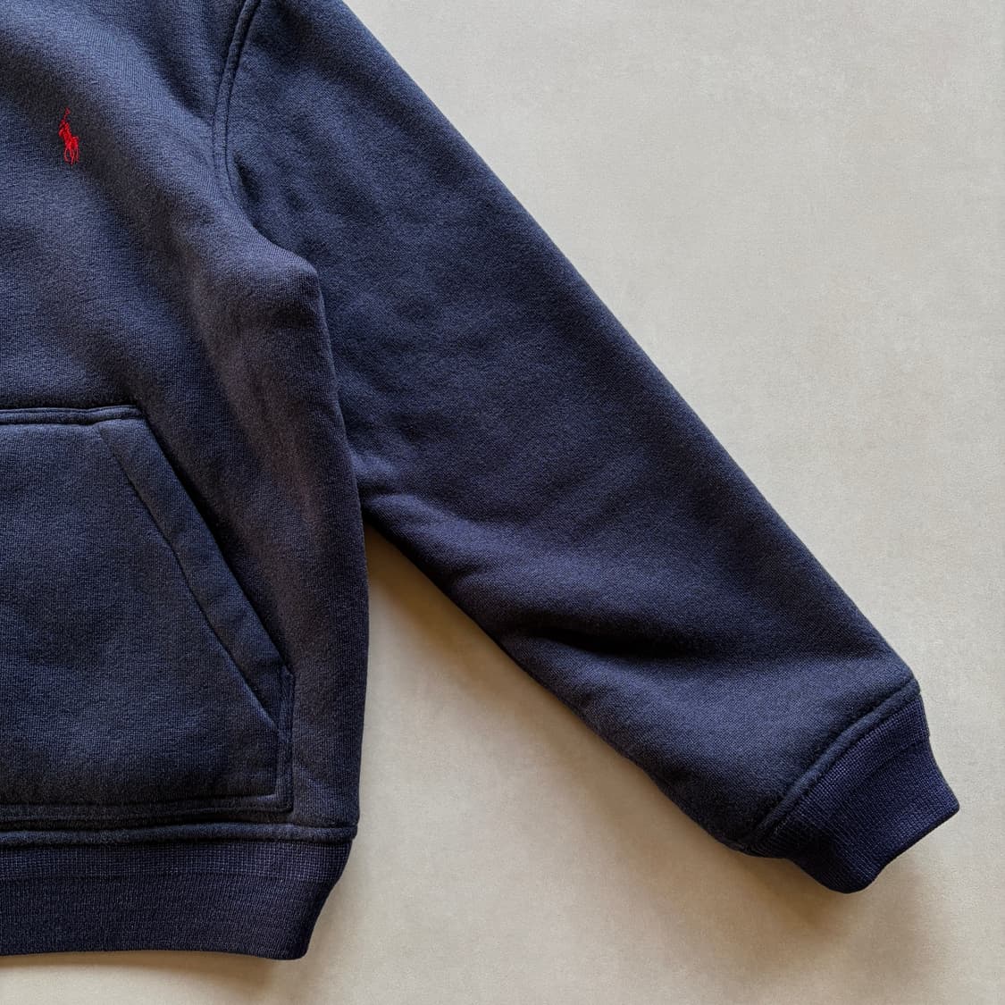 [M]폴로 랄프로렌 엘보 패치 딥파일 플리스 쉐르파 자켓 navy 상품이미지6