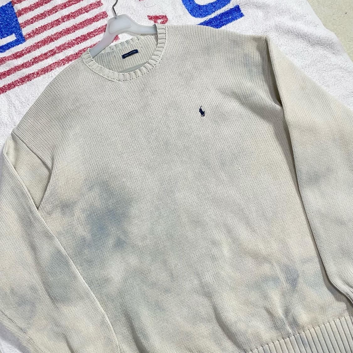 폴로 곰팡이에디션 타이다이 라운드넥 니트 상품이미지3