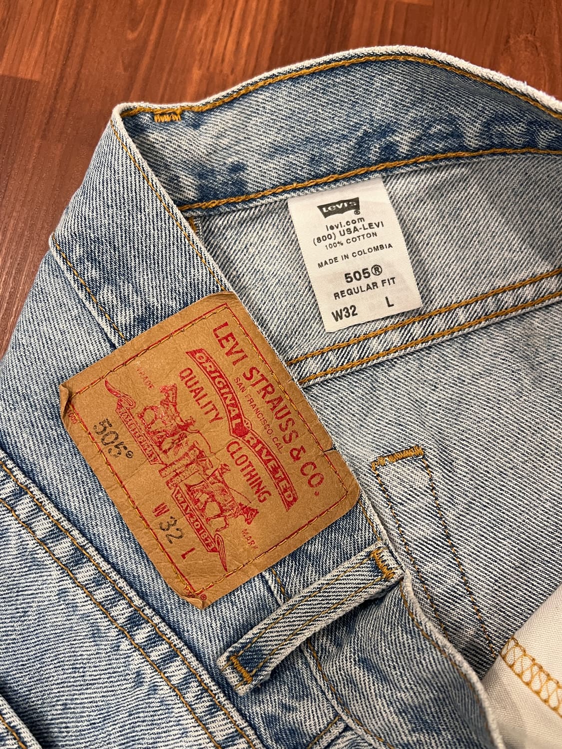 00s Levis 리바이스 505 빈티지 데님 쇼츠 팬츠 (31-32) 상품이미지10