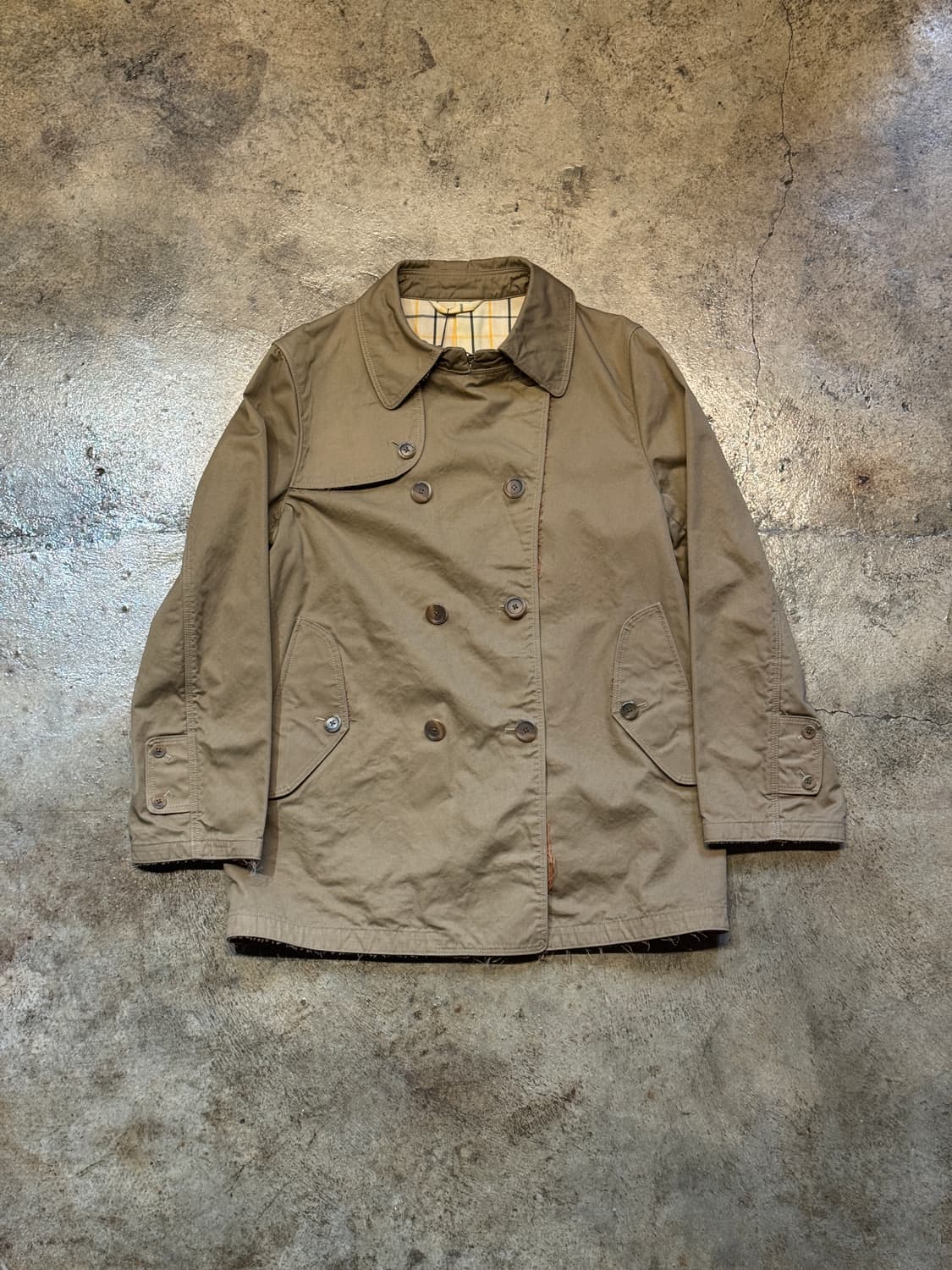 44-66 ) SOUTIENCOL Double Breasted Coat 상품이미지1