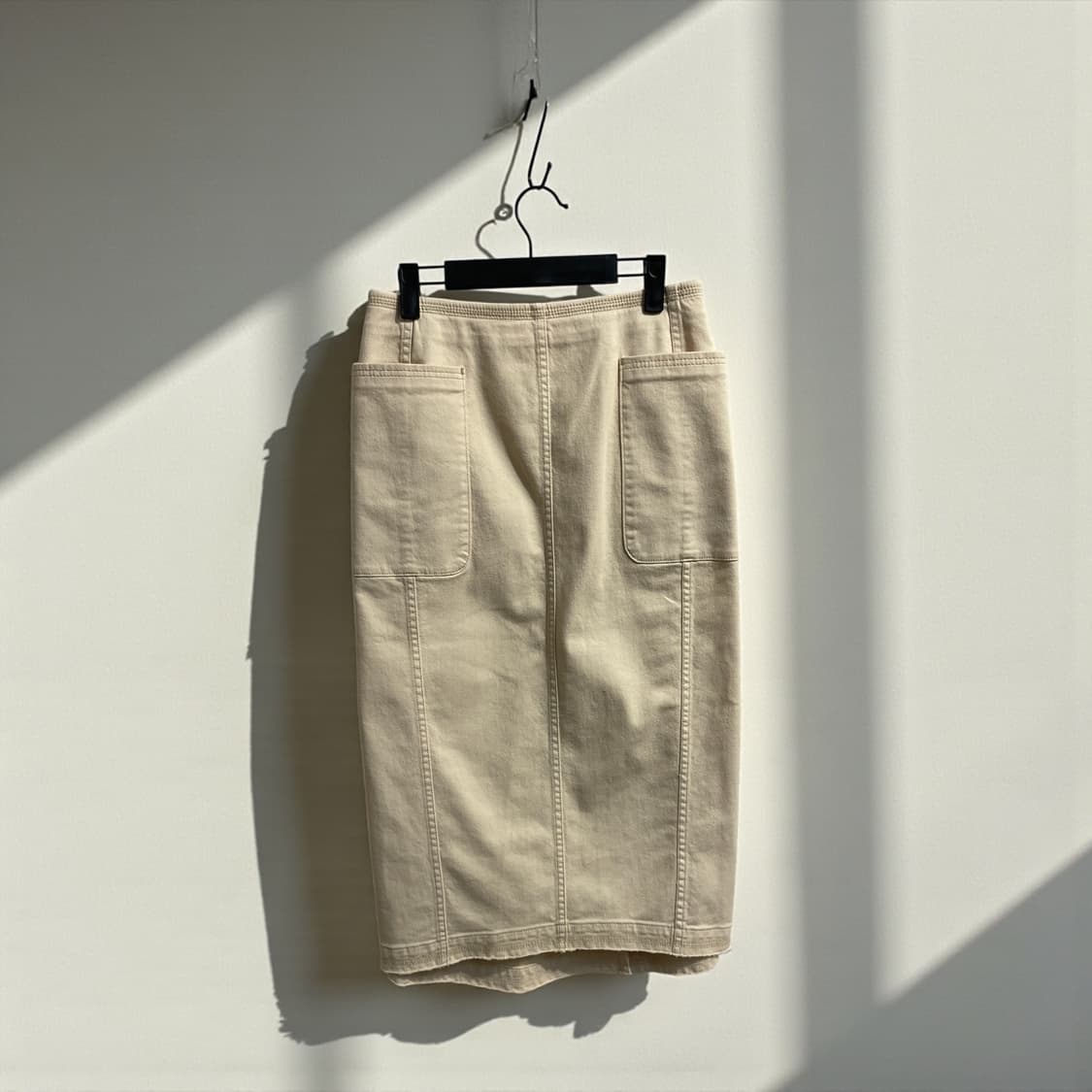 랑방 컬렉션 코튼 아이보리 롱 스커트  상품이미지6
