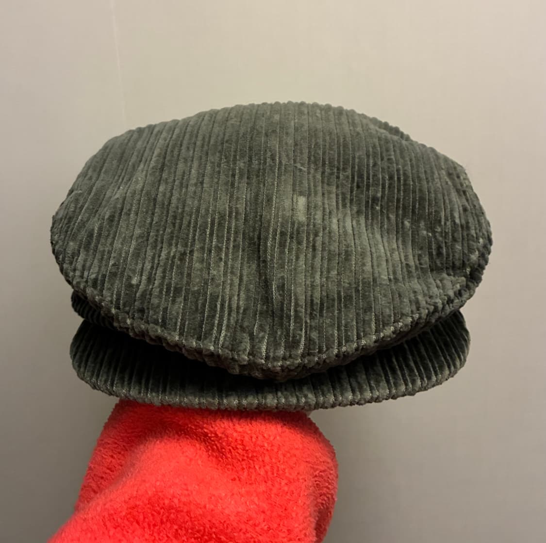 90s NIKE 나이키 빈티지 코듀로이 헌팅캡 베레모 올리브카키 상품이미지2