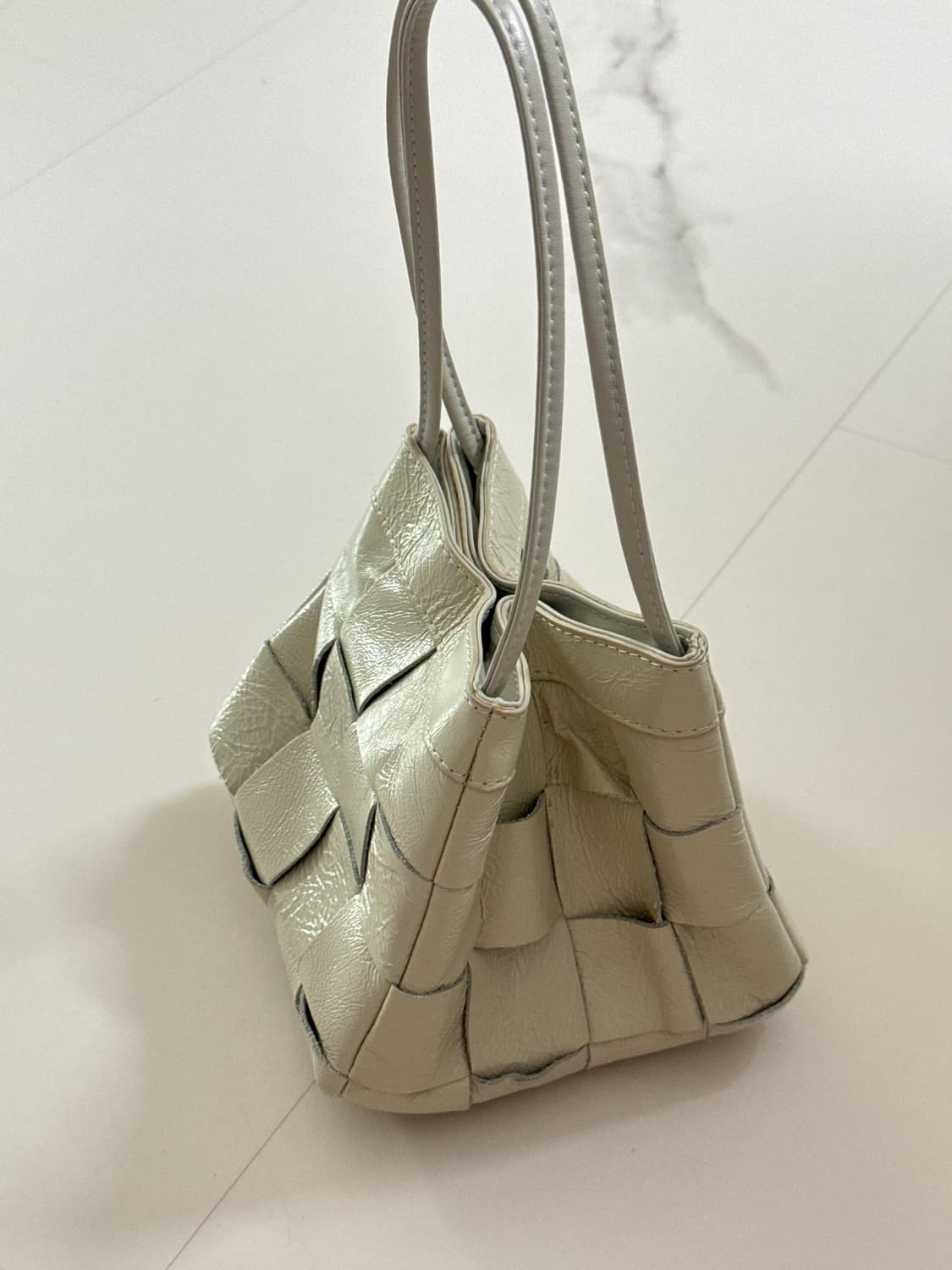 위빙 리얼 레더 토드백 미니백 상품이미지2