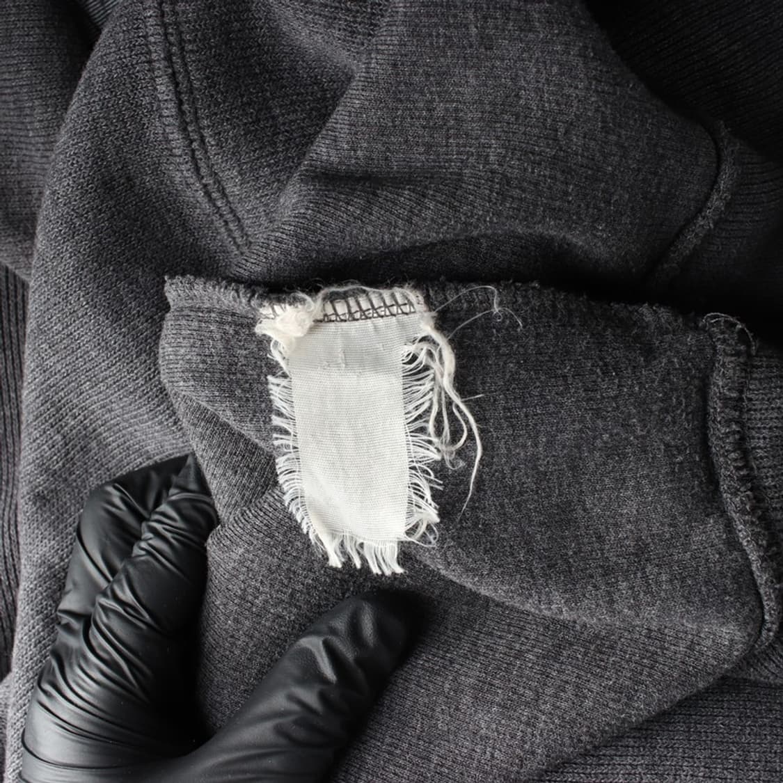 HAZZYS 차콜 셔츠 레이어드 니트 스웨터 L 상품이미지6