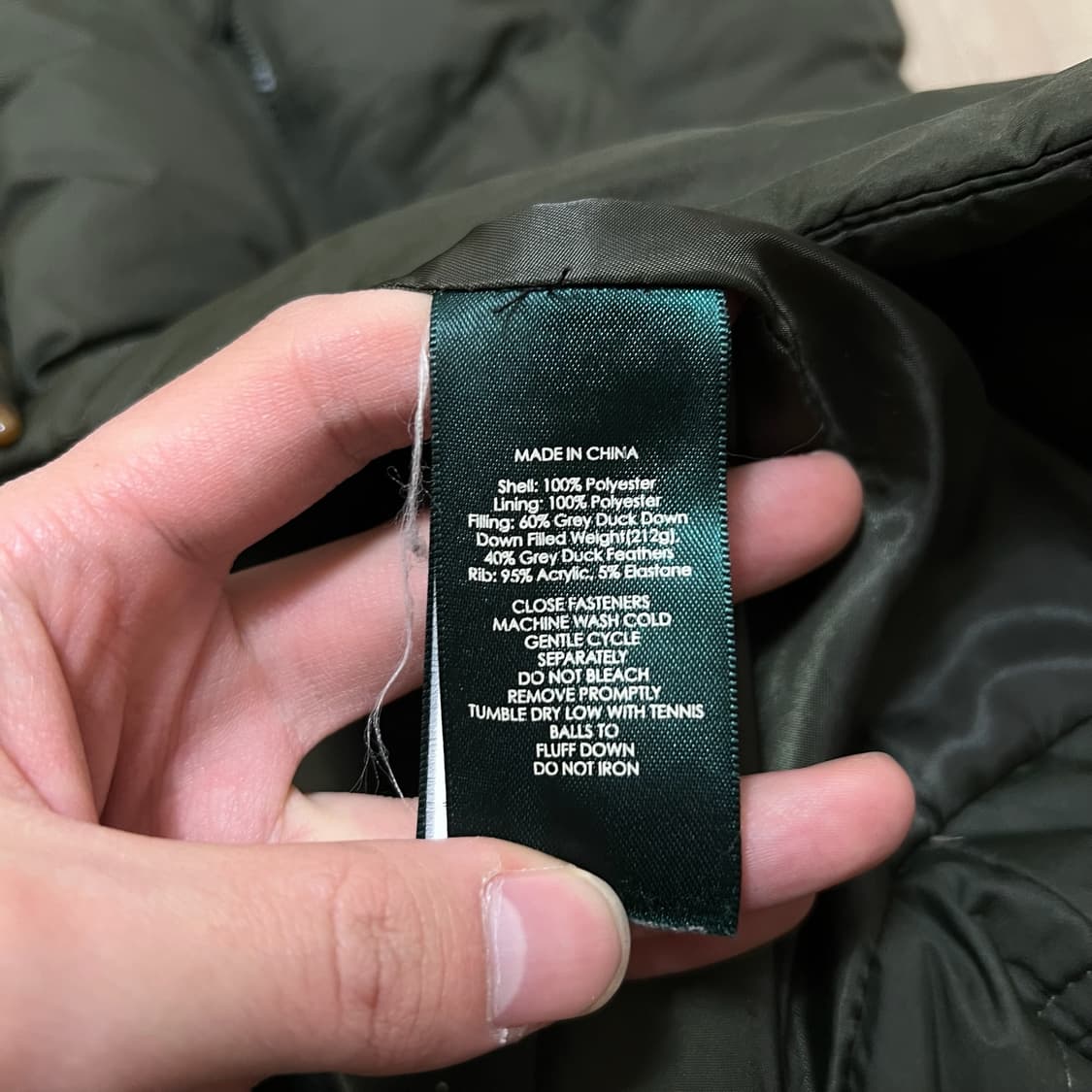 폴로 로렌 랄프로렌 여성 프리미엄 덕다운 니트 떡볶이 롱패딩 S/90  상품이미지7