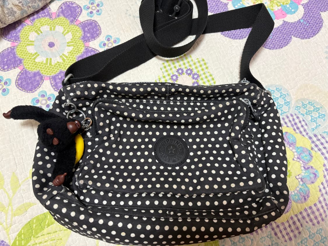 Y2K 키플링 도트 크로스백+ 키링포함 상품이미지1