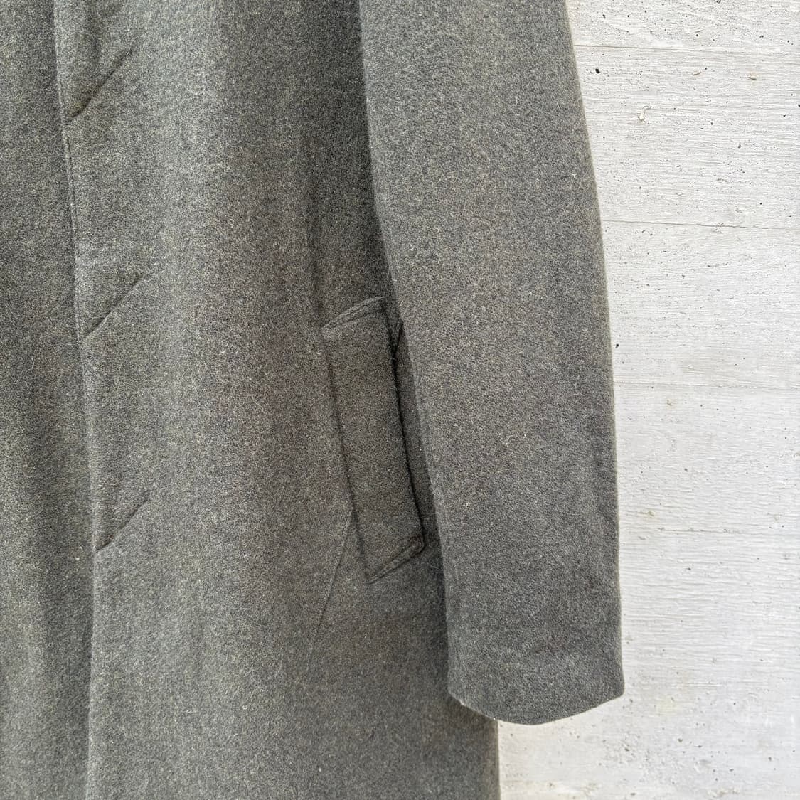 넘버나인 x 스튜디어스 비스포크 캐시미어 블렌드 모스그린 코트 상품이미지7