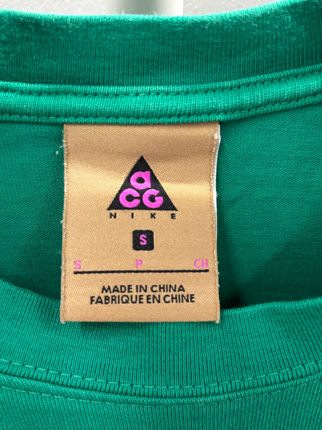 나이키 ACG 그린 티셔츠 S 상품이미지4