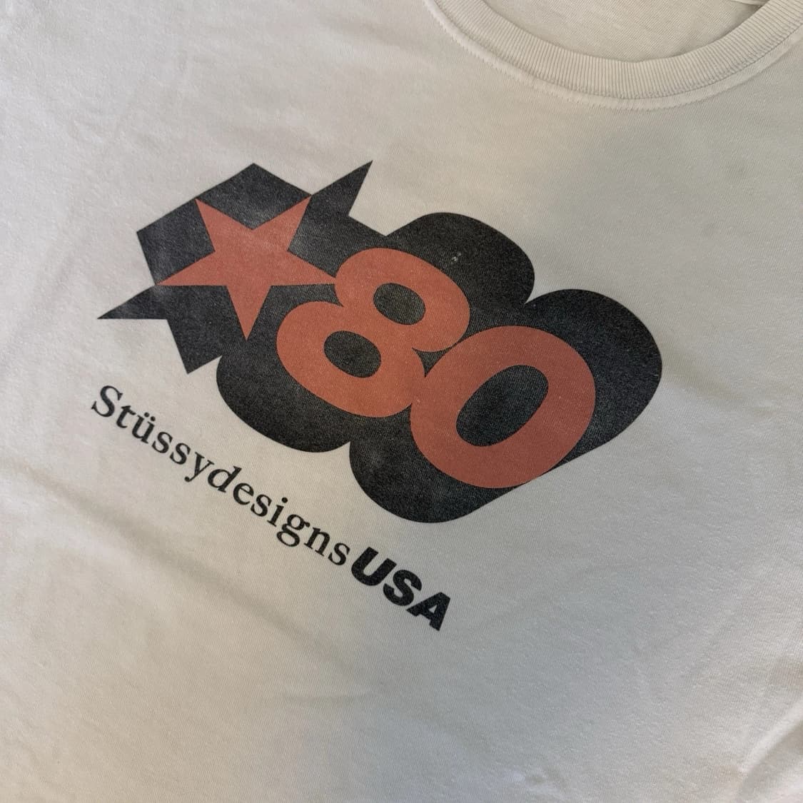스투시 USA 숏 슬리브 코튼 크루 반팔 티셔츠 L 상품이미지2