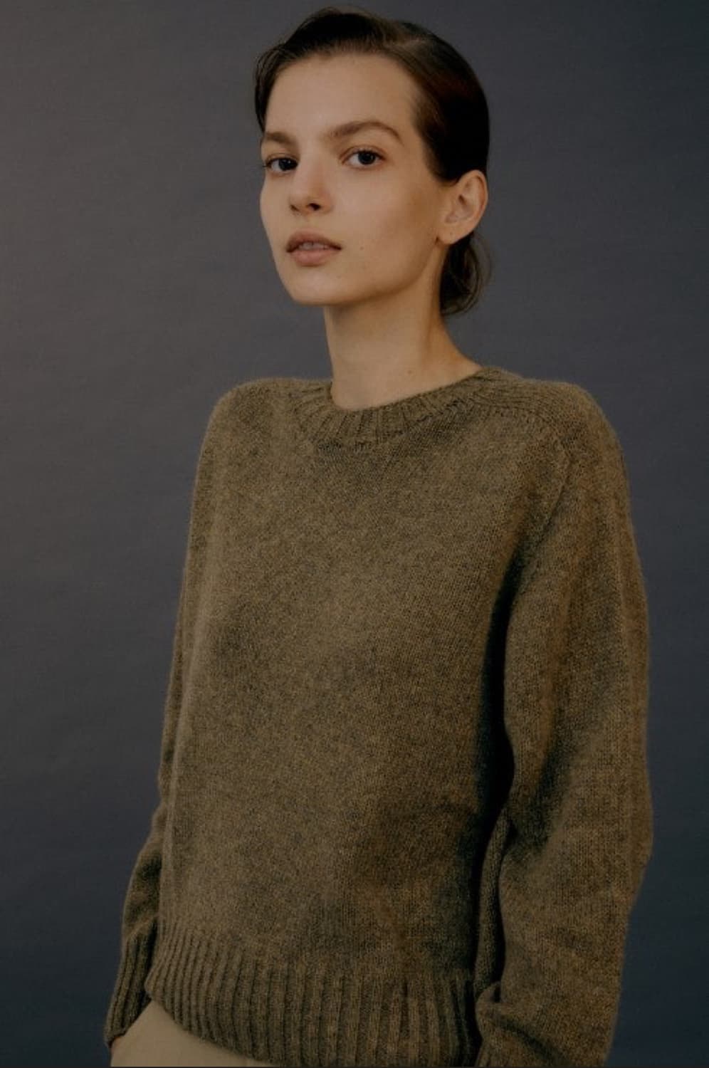 낫띵리튼 홀가먼트 크루넥니트 warmwood 상품이미지1