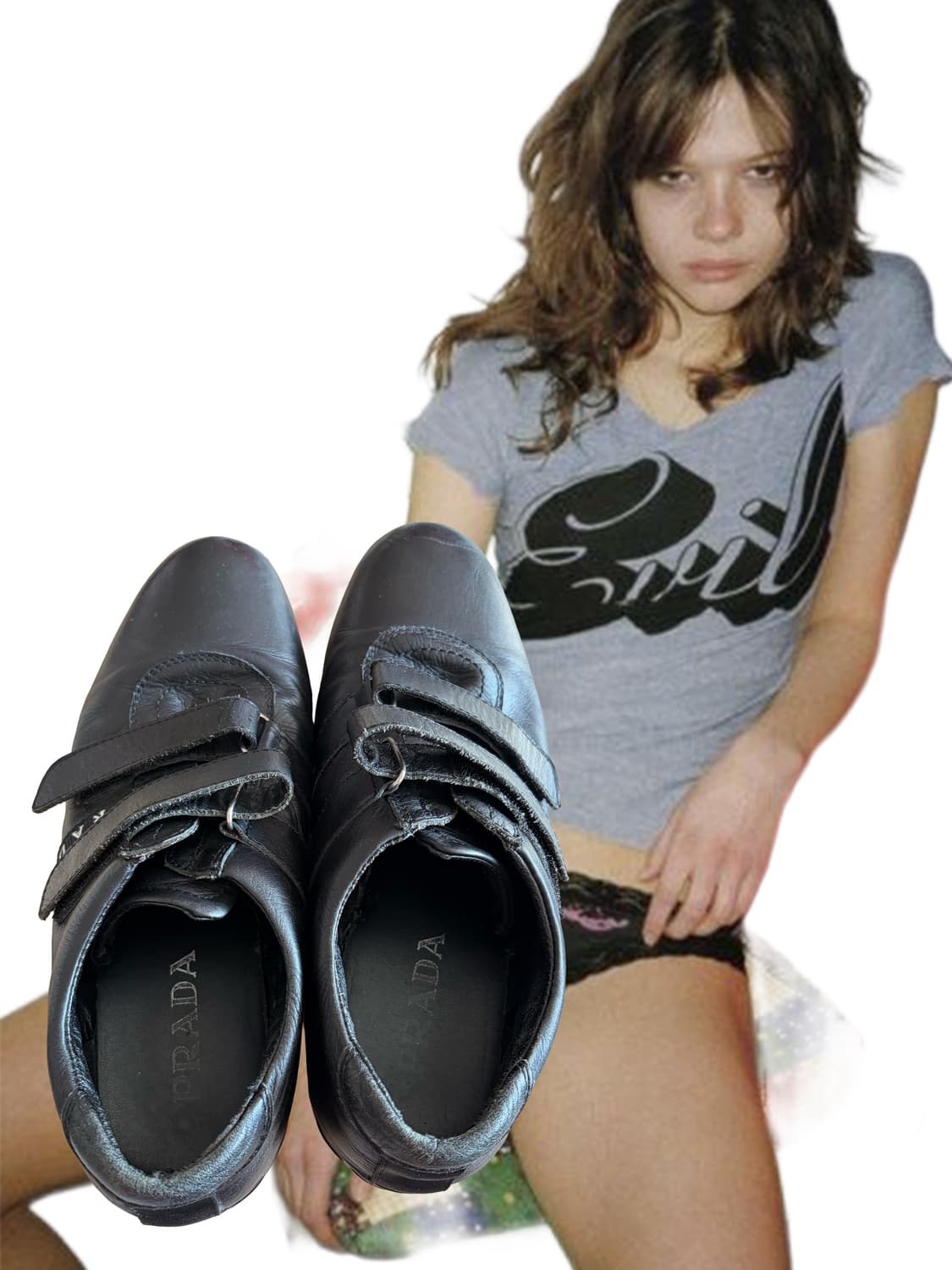 Prada 프라다 스포츠 벨크로 레더 스니커즈 상품이미지2