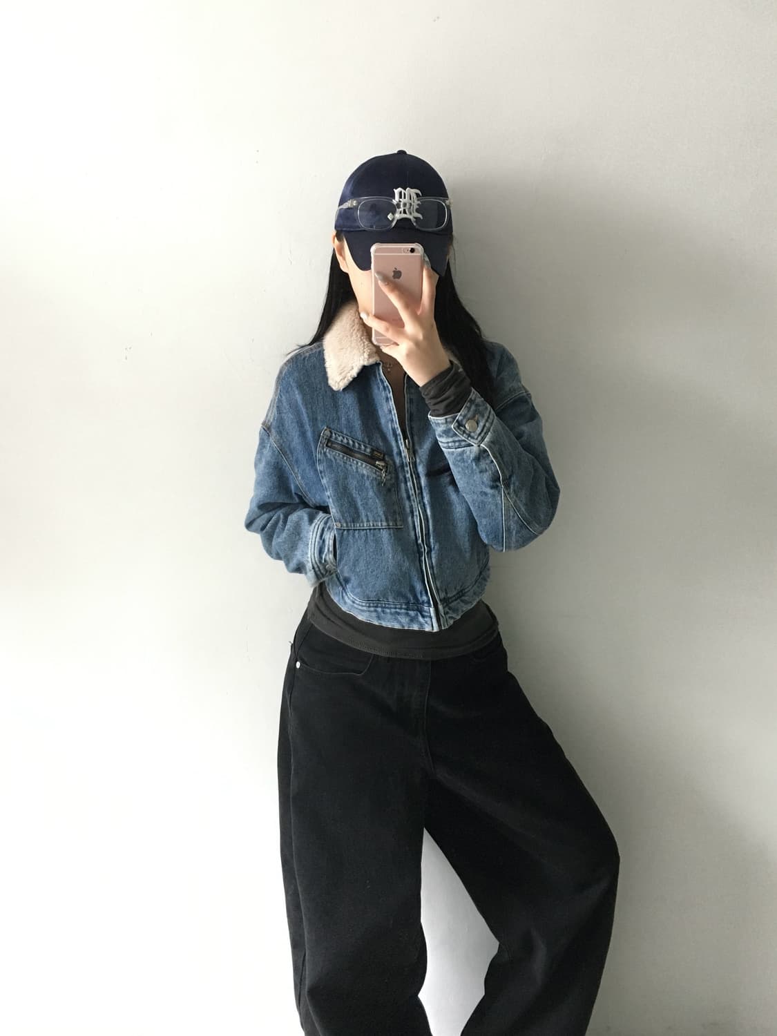 리 쉐르파 크롭 데님자켓 상품이미지2