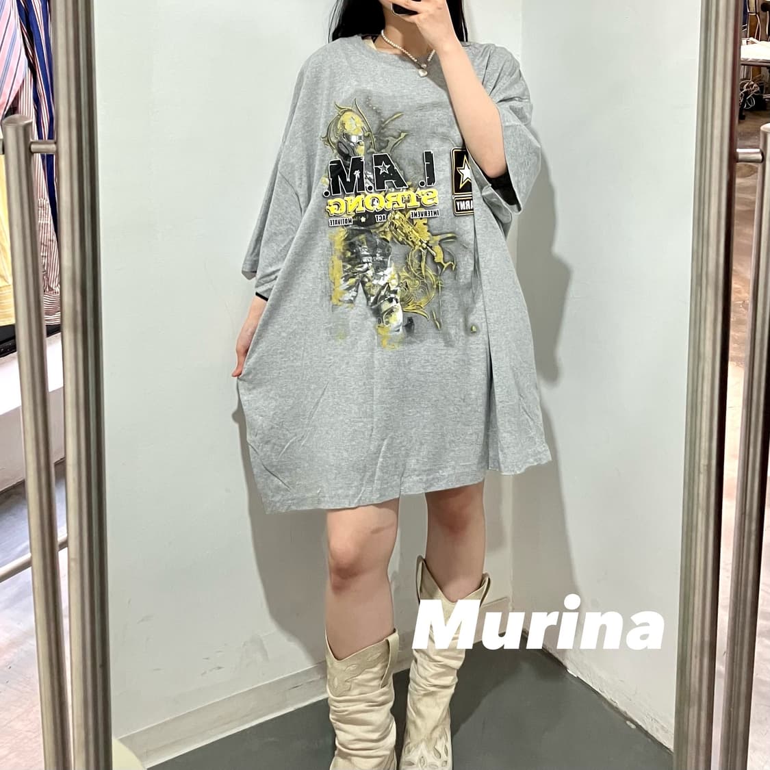 Murina 3xl 프린팅 반팔티 상품이미지1