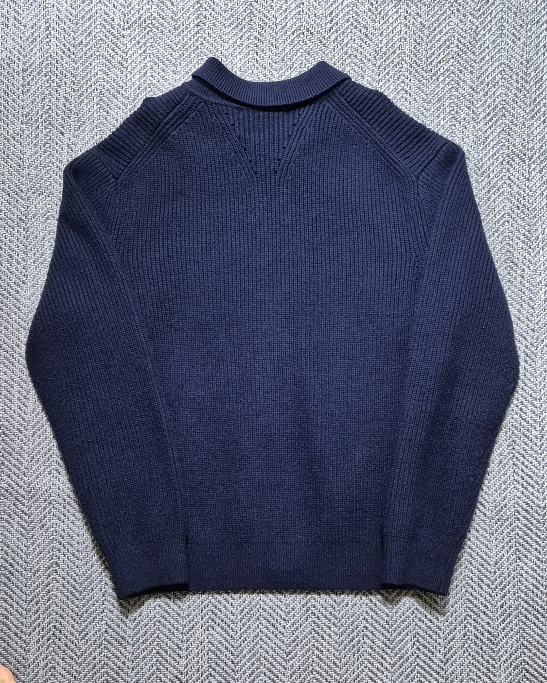 수아레 하찌 카라 집업 니트 M 네이비 상품이미지2