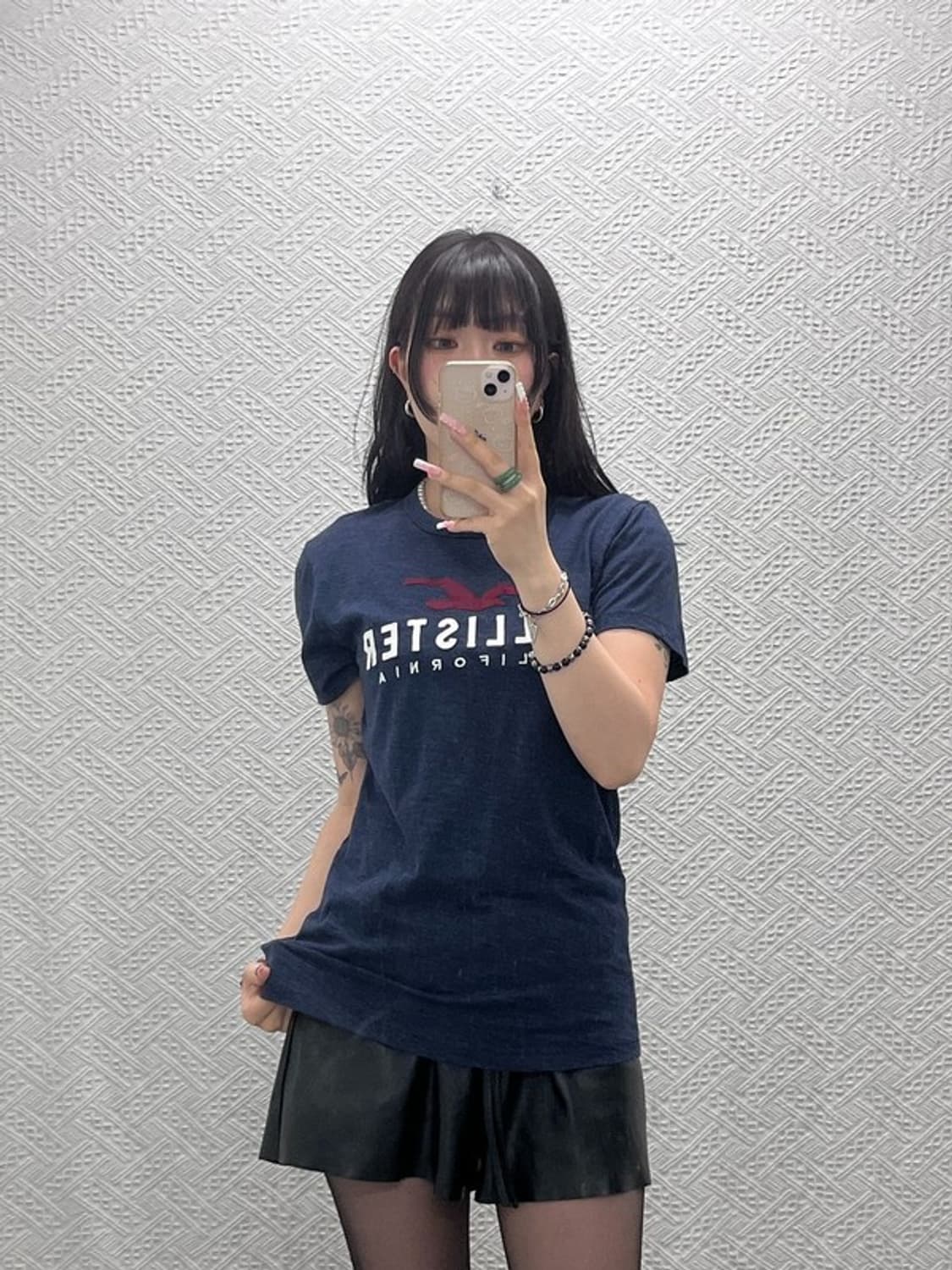 홀리스터 올드스쿨 레트로 캐주얼 Y2K 반팔티 XS C12267 상품이미지2
