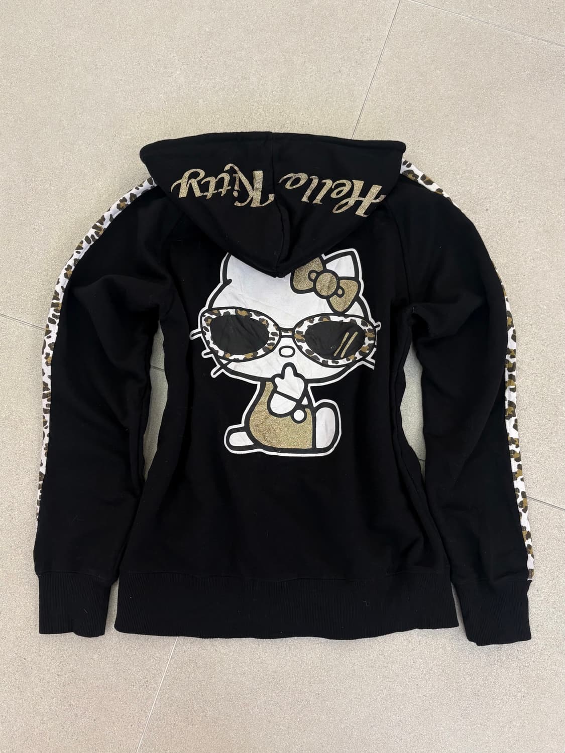 호피 선글라스 키티 후드집업 상품이미지1