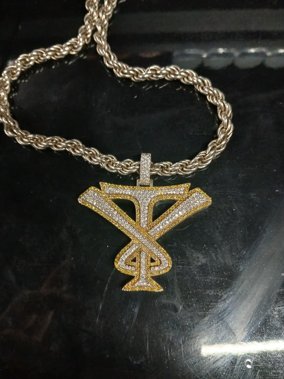 커스텀 다이아 펜던트 체인 판매합니다. 상품이미지2