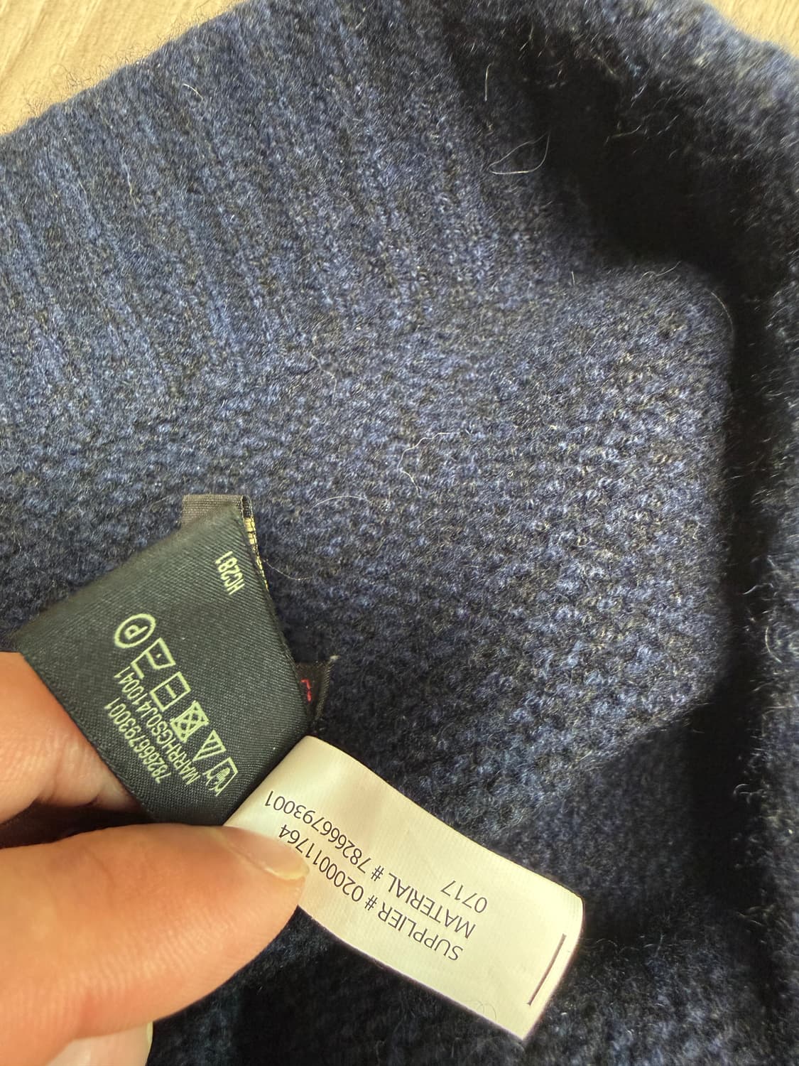 rrl 더블알엘 캐시미어 비니 네이비 상품이미지3