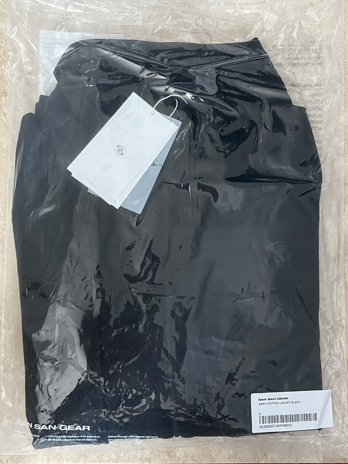 [3] 산산기어 투웨이 코튼 자켓 블랙 상품이미지3