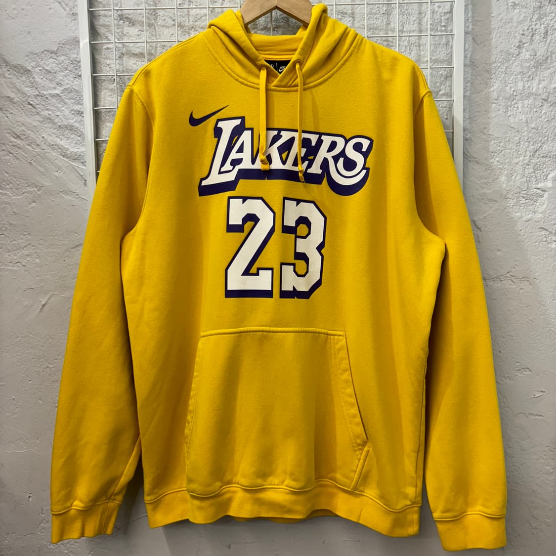 나이키 X NBA LA 레이커스 르브론 제임스 마킹 후드티 XL 상품이미지1