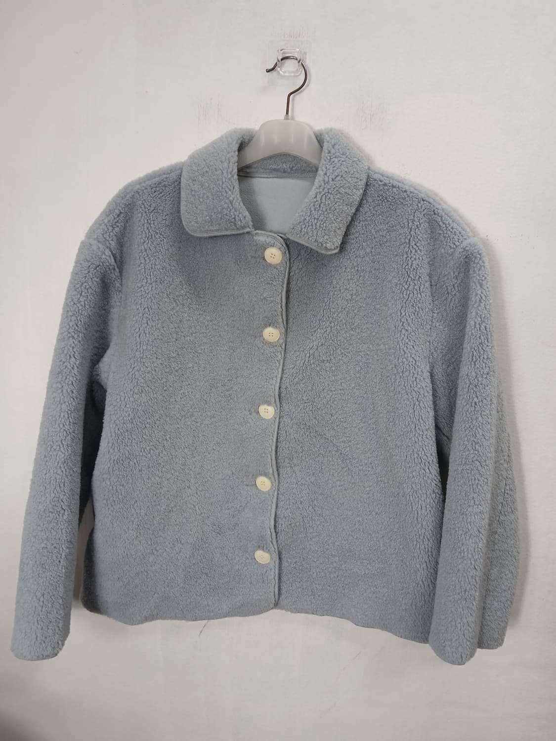 뽀글이 퍼자켓 하늘색 88 XL  새제품 상품이미지1