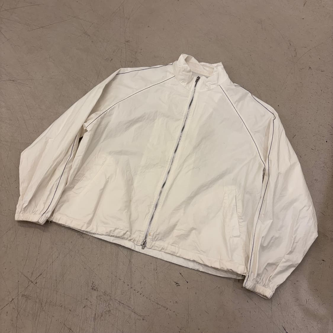 마뗑킴 빅로고 화이트 바람막이 상품이미지2