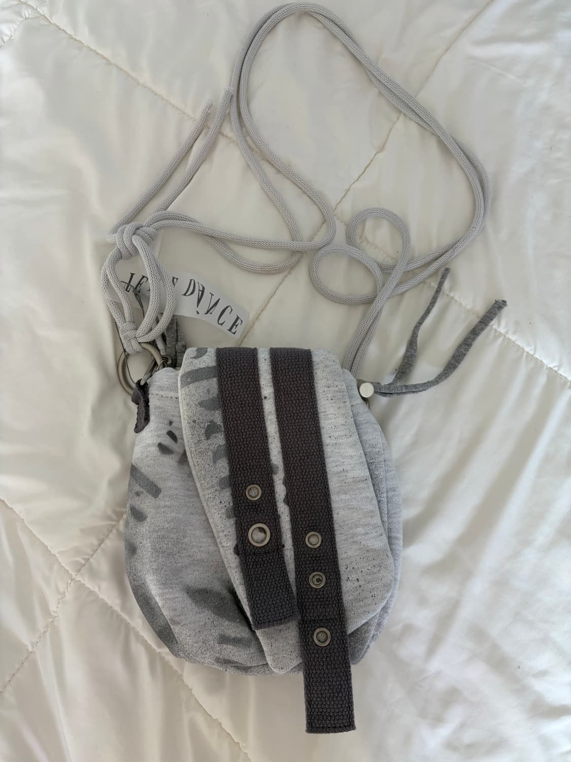 새상품_파히섬(탠스댄스) 져지 미니 백 그레이 상품이미지2