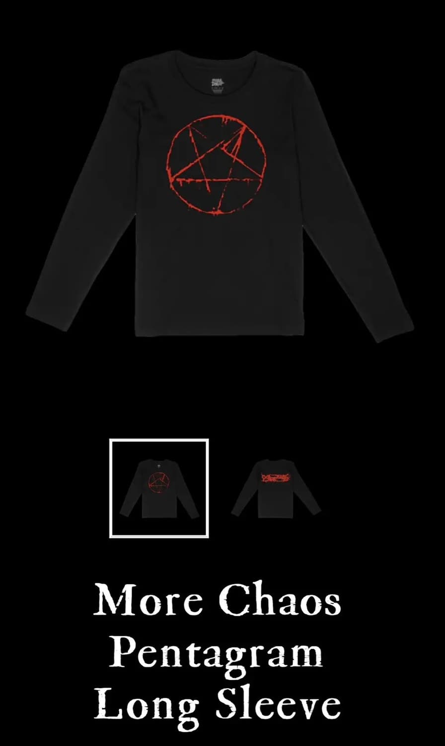 [M] 켄카슨 Ken Carson pentagram 펜타그램 롱슬리브 상품이미지2