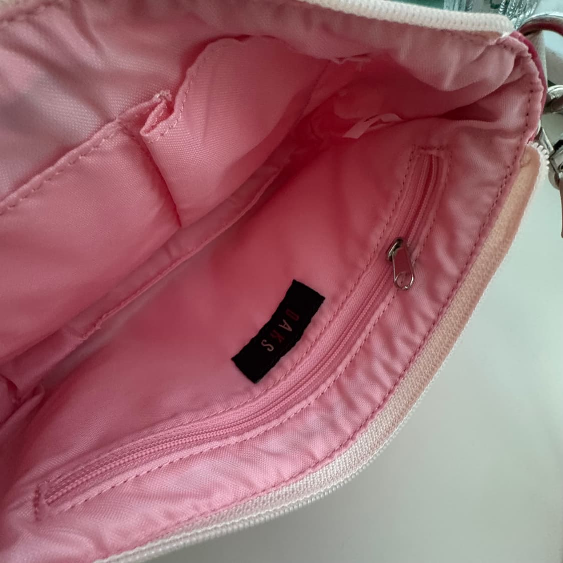 닥스 DAKS 핑크체크 미니숄더백 상품이미지4