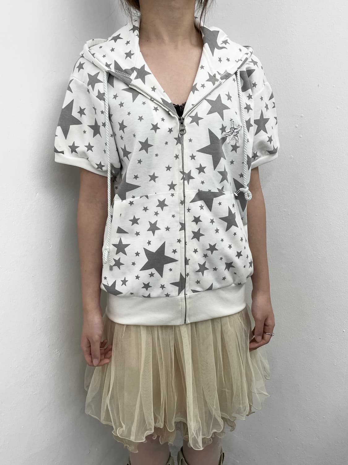 y2k 스타 하프 집업 상품이미지5