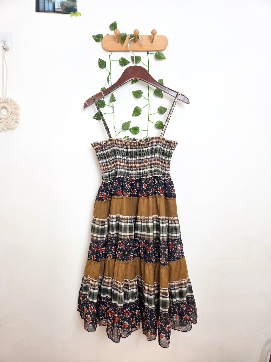 겨울 패치워크 끈원피스 상품이미지5