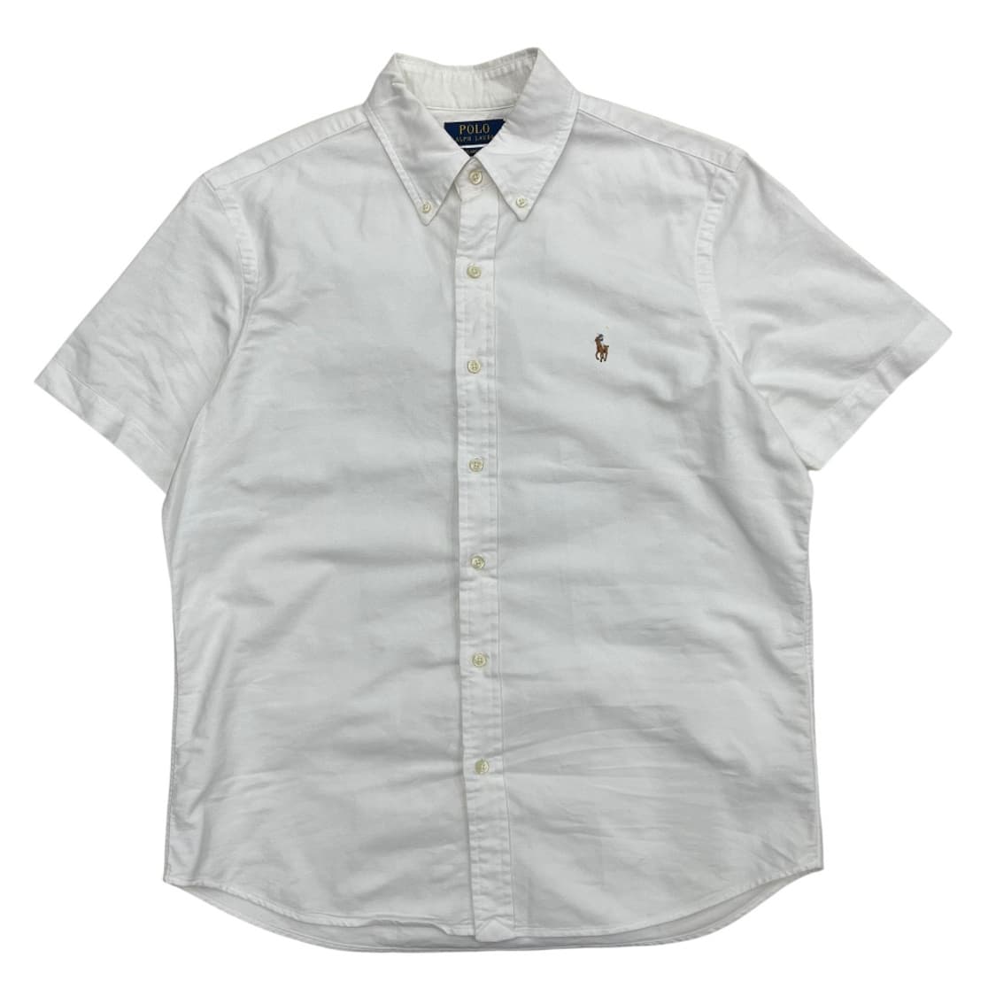 폴로 랄프로렌 옥스포드 포니 화이트 반팔 셔츠 M 상품이미지2
