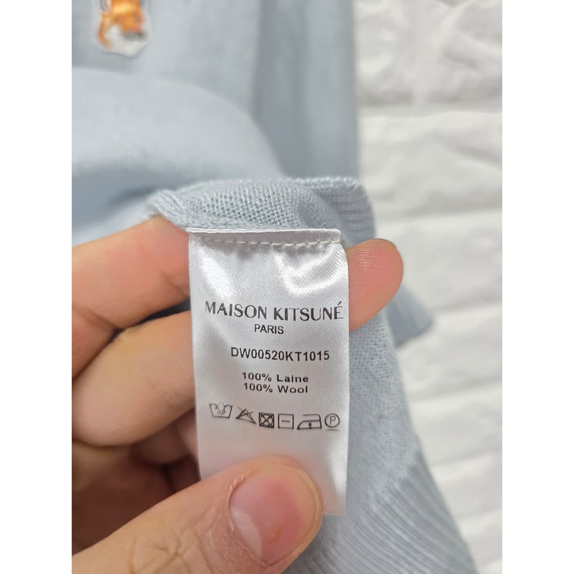 택포) 메종키츠네 폭스 패치 가디건 M 상품이미지3