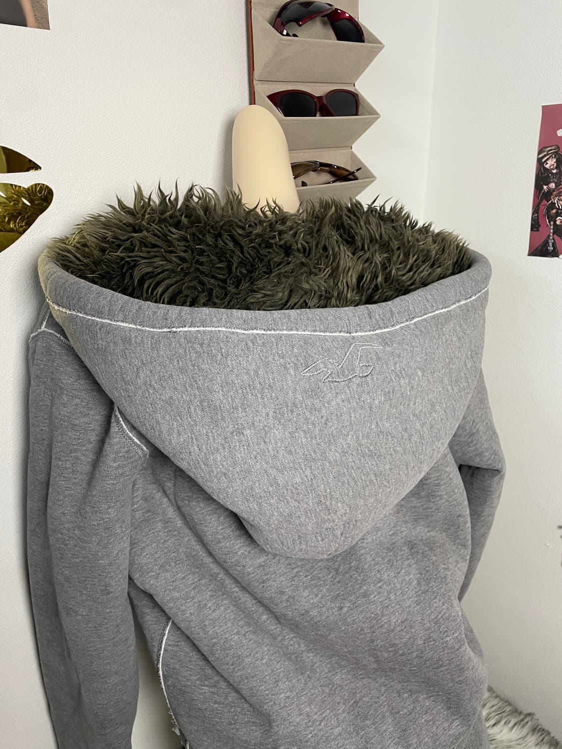 홀리스터 울프죠 남녀공용 후드집업 상품이미지7