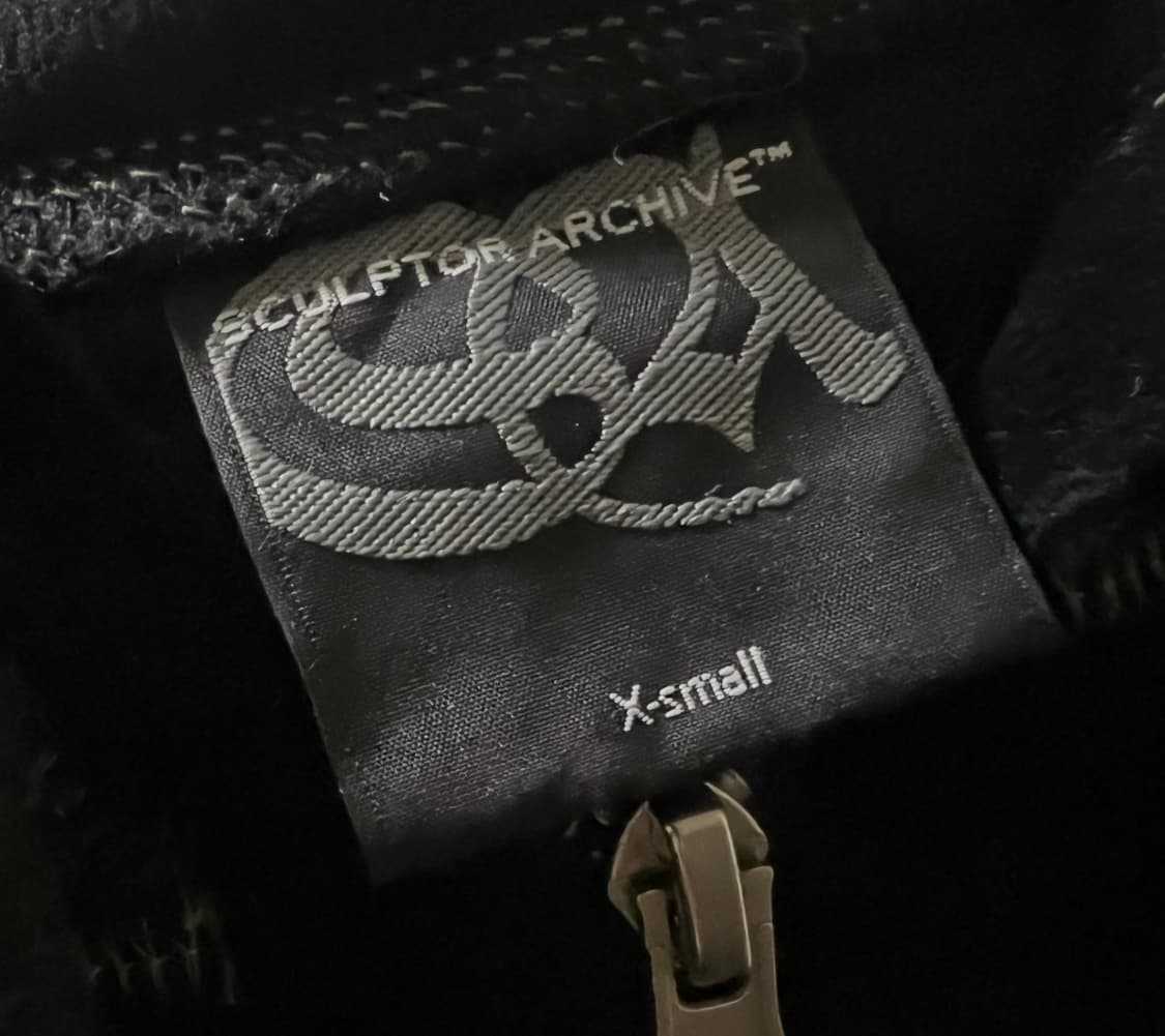 스컬프터 벨루어 크롭 후드 집업 xs 상품이미지3