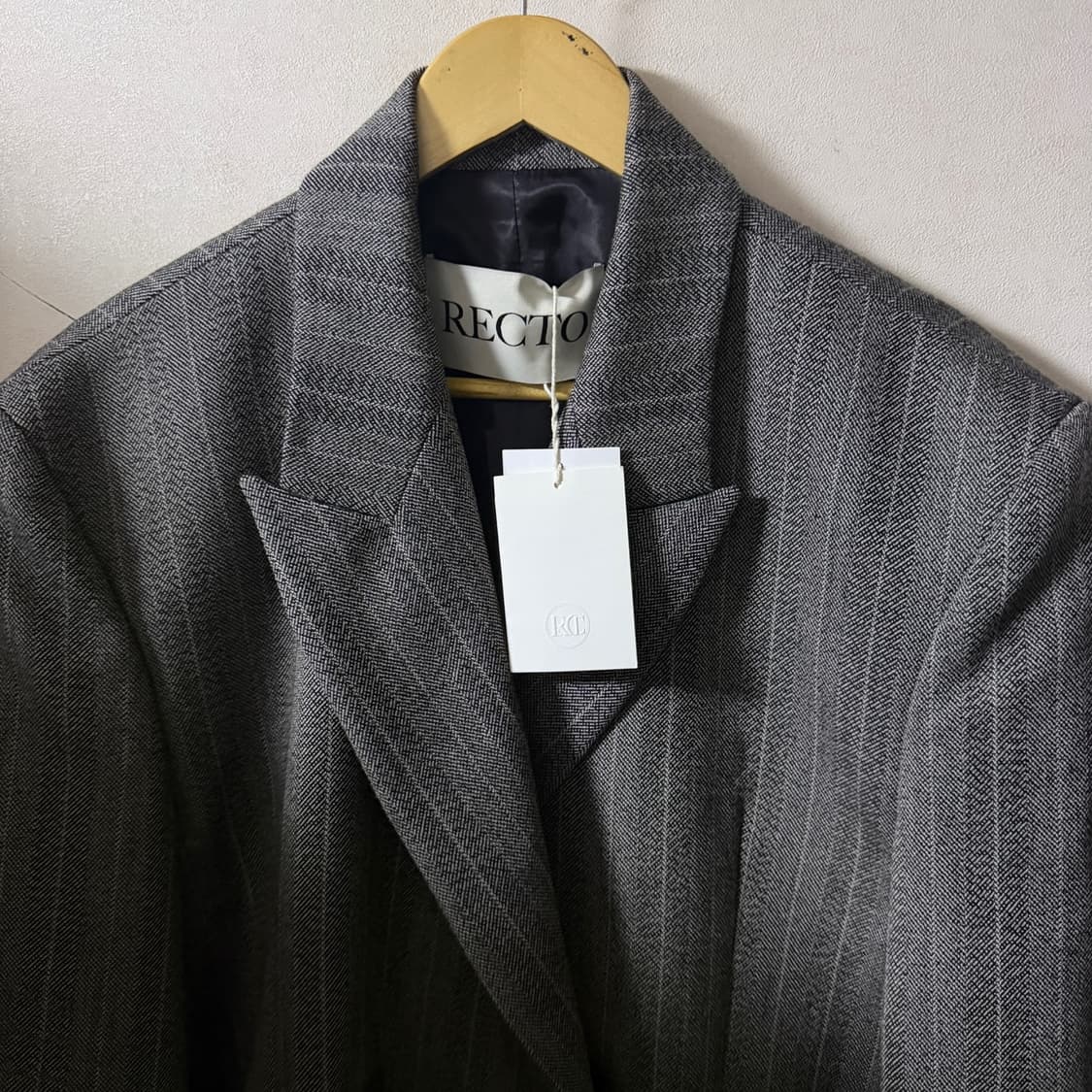 RECTO 헤링본 더블 브레스티드 자켓 S 새제품 상품이미지4