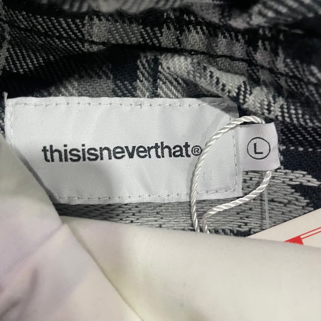 디스이즈네버댓 체크 패턴 와이드 팬츠 B3654 상품이미지4