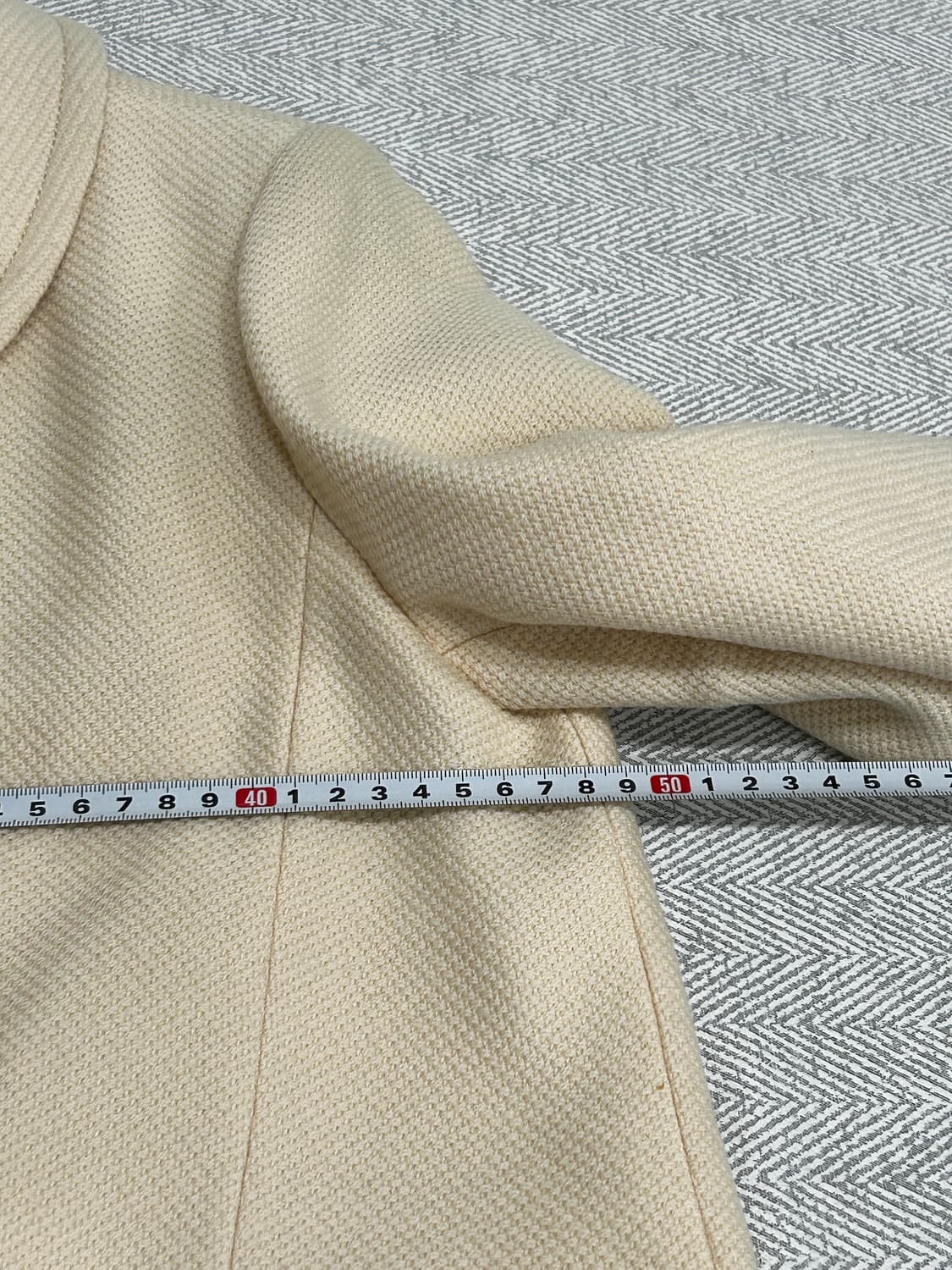 BCBG 울 100% 아이보리 코트 66 모리걸 러블리룩 상품이미지9