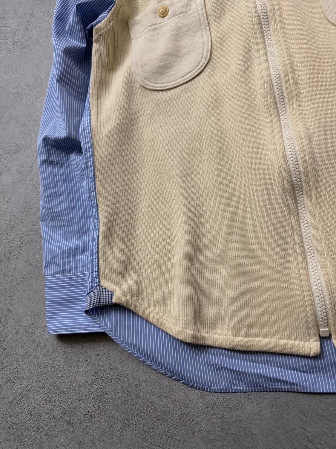 준야와타나베 16FW 스트라이프 니트패널셔츠 상품이미지5