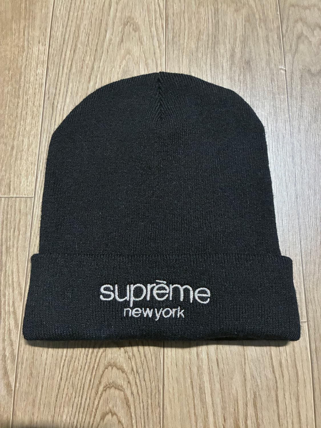 슈프림 메탈릭 클래식 로고 비니 블랙 상품이미지1