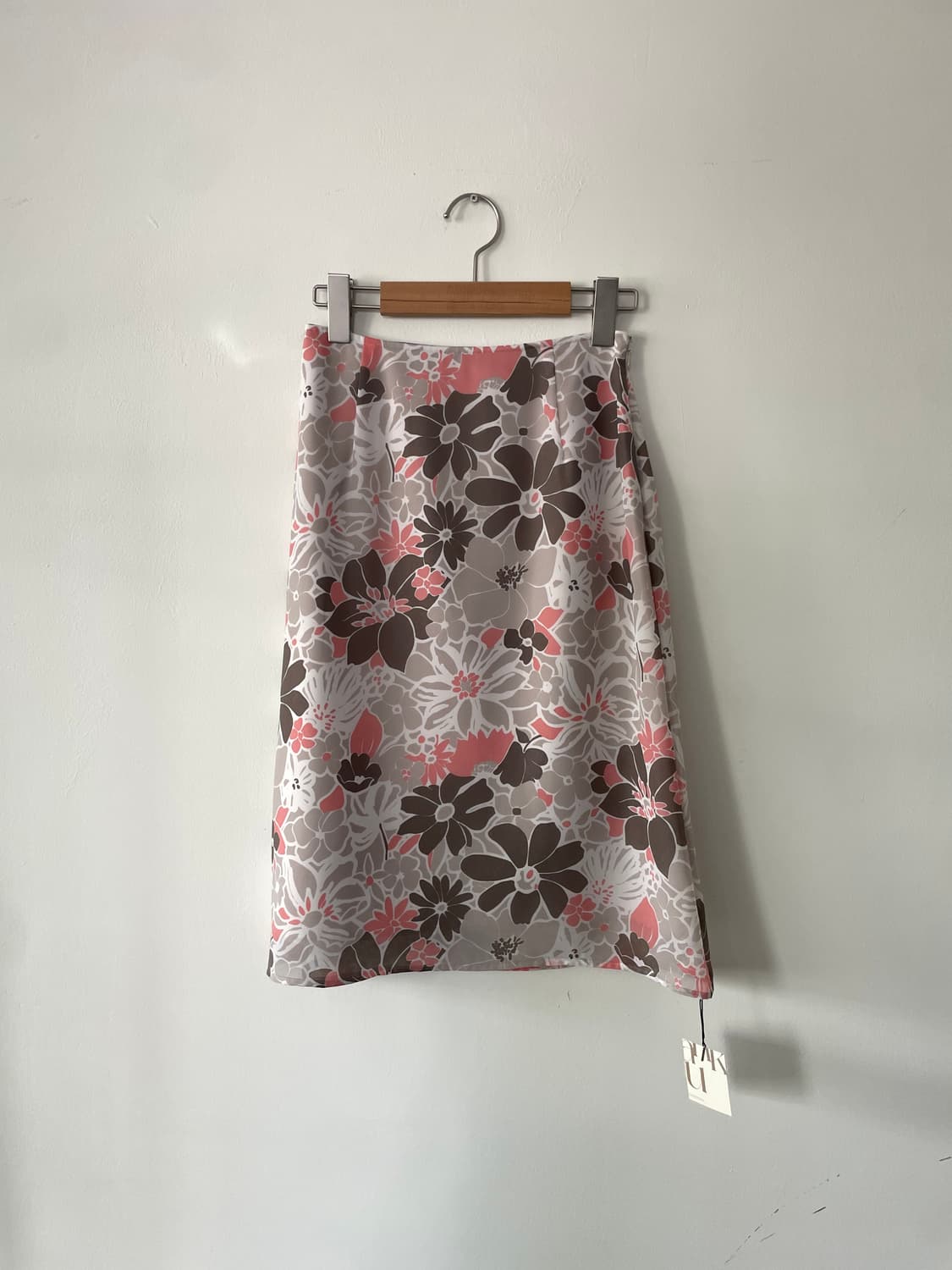 LAUTREAMONT pink  grey floral midi skirt 상품이미지1