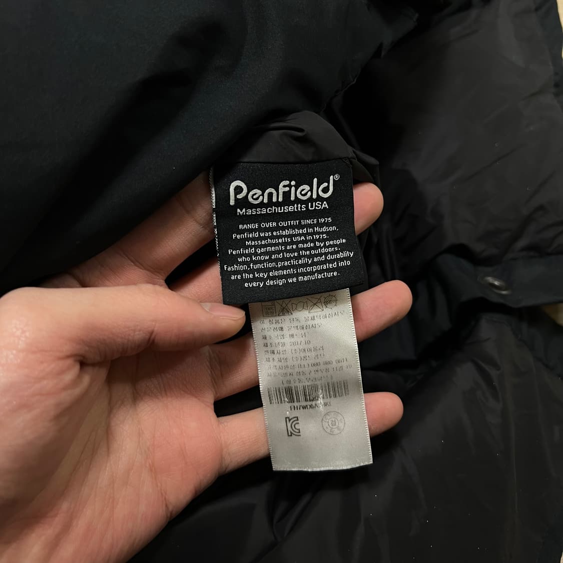 펜필드 덕다운 볼 후드 롱패딩 점퍼 [블랙] L/100 상품이미지5